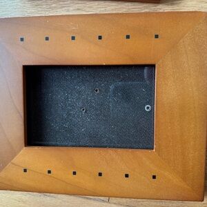 Stylish Wooden Frame with Black Dots